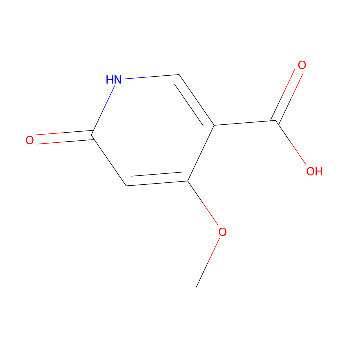 4-Methoxy-6-oxo-1,6-dihydropyridine-3-carboxylic acid molecular structure, CAS 57658-59-0