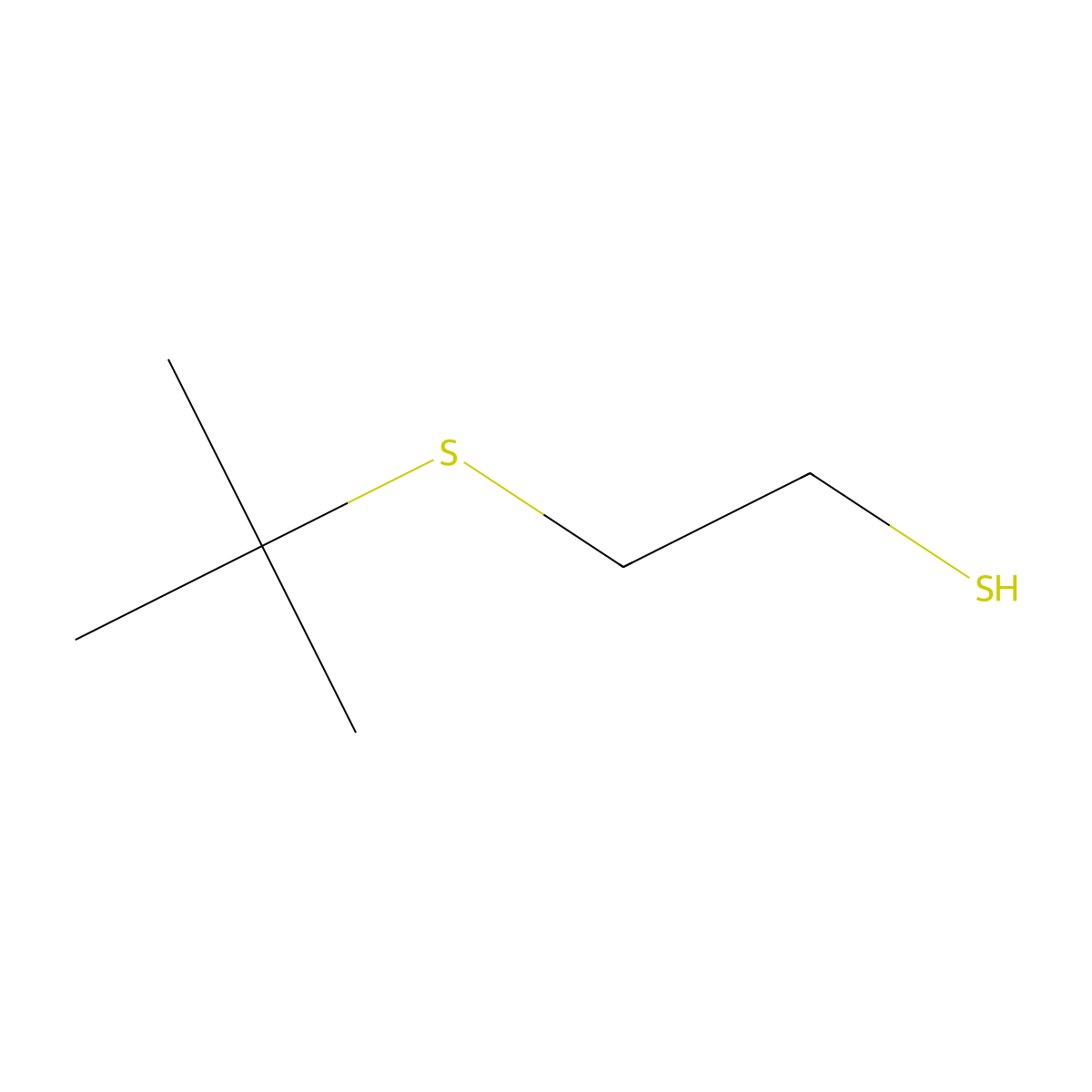 2-(Tert-butylsulfanyl)ethane-1-thiol molecular structure, CAS 57660-85-2