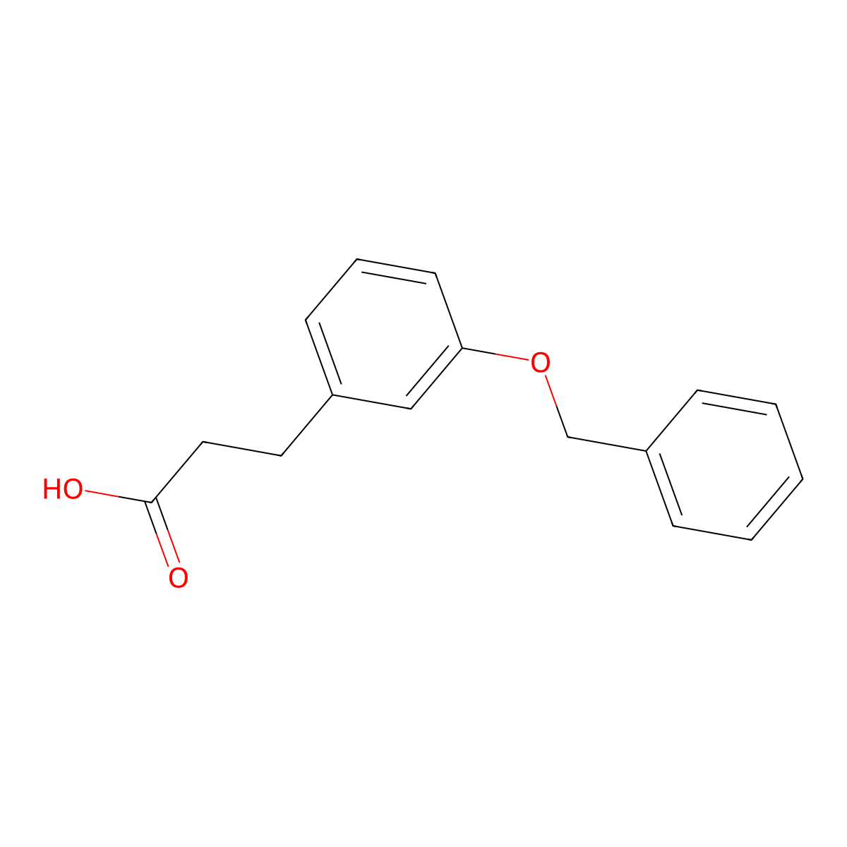 3-(3-(Benzyloxy)phenyl)propanoic acid molecular structure, CAS 57668-34-5