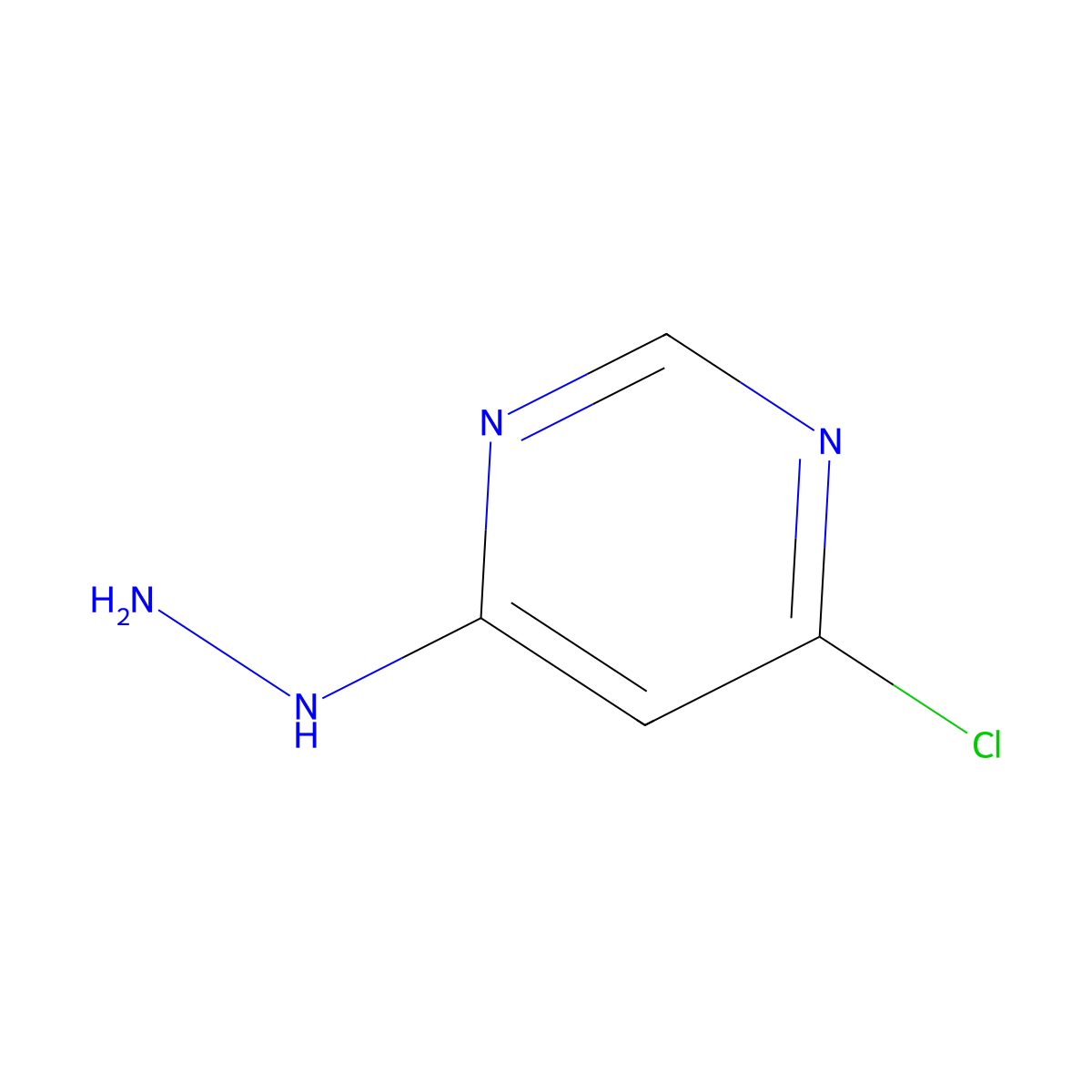 4-Chloro-6-hydrazinylpyrimidine molecular structure, CAS 5767-35-1