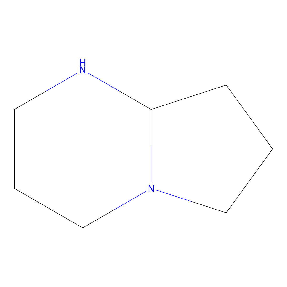 1,5-Diazabicyclo(4.3.0)nonane molecular structure, CAS 57672-23-8