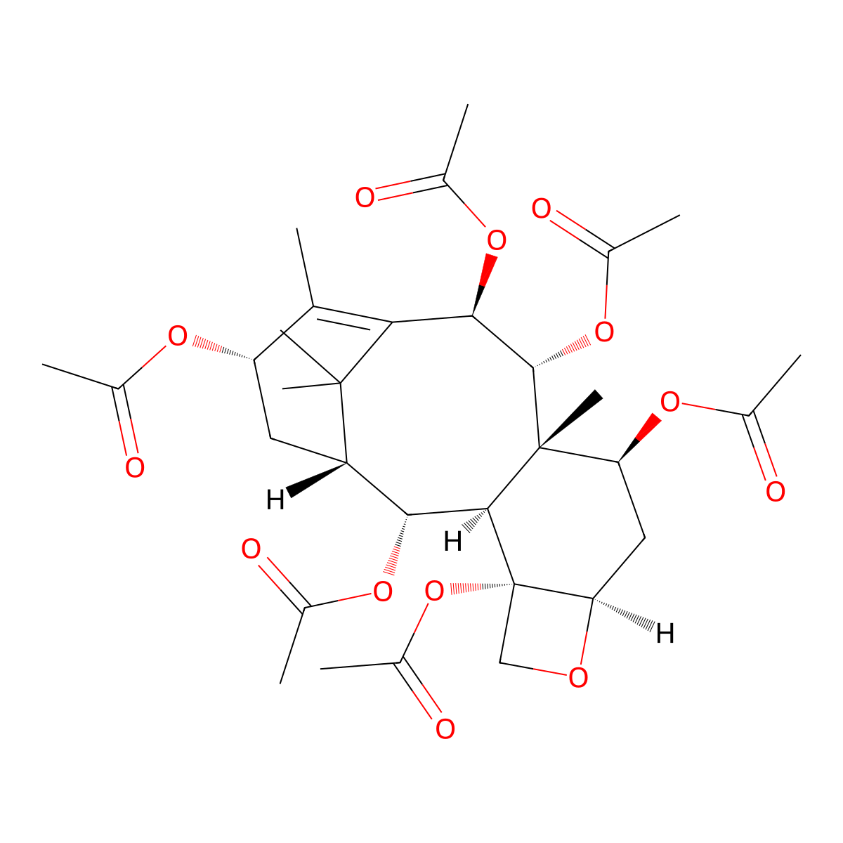 1-Dehydroxybaccatin IV molecular structure, CAS 57672-78-3