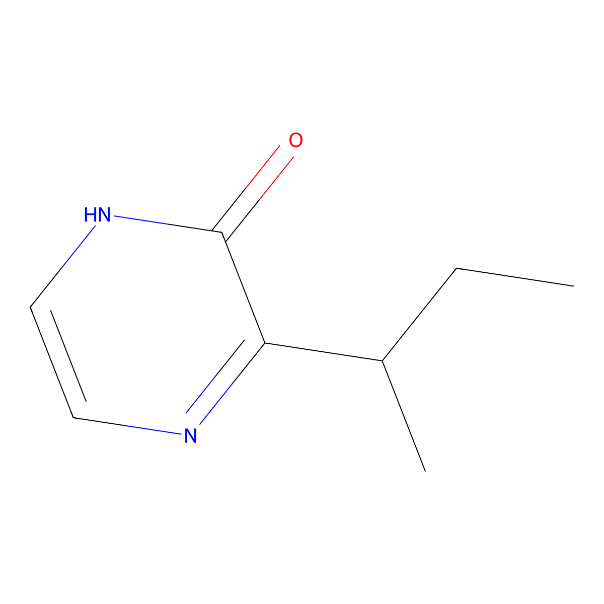 3-(Butan-2-yl)-1,2-dihydropyrazin-2-one molecular structure, CAS 57674-15-4