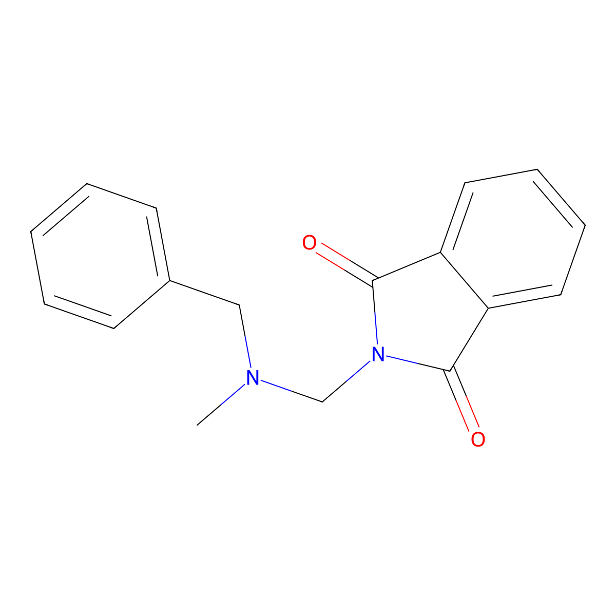 2-[[Benzyl(methyl)amino]methyl]isoindole-1,3-dione molecular structure, CAS 57675-92-0
