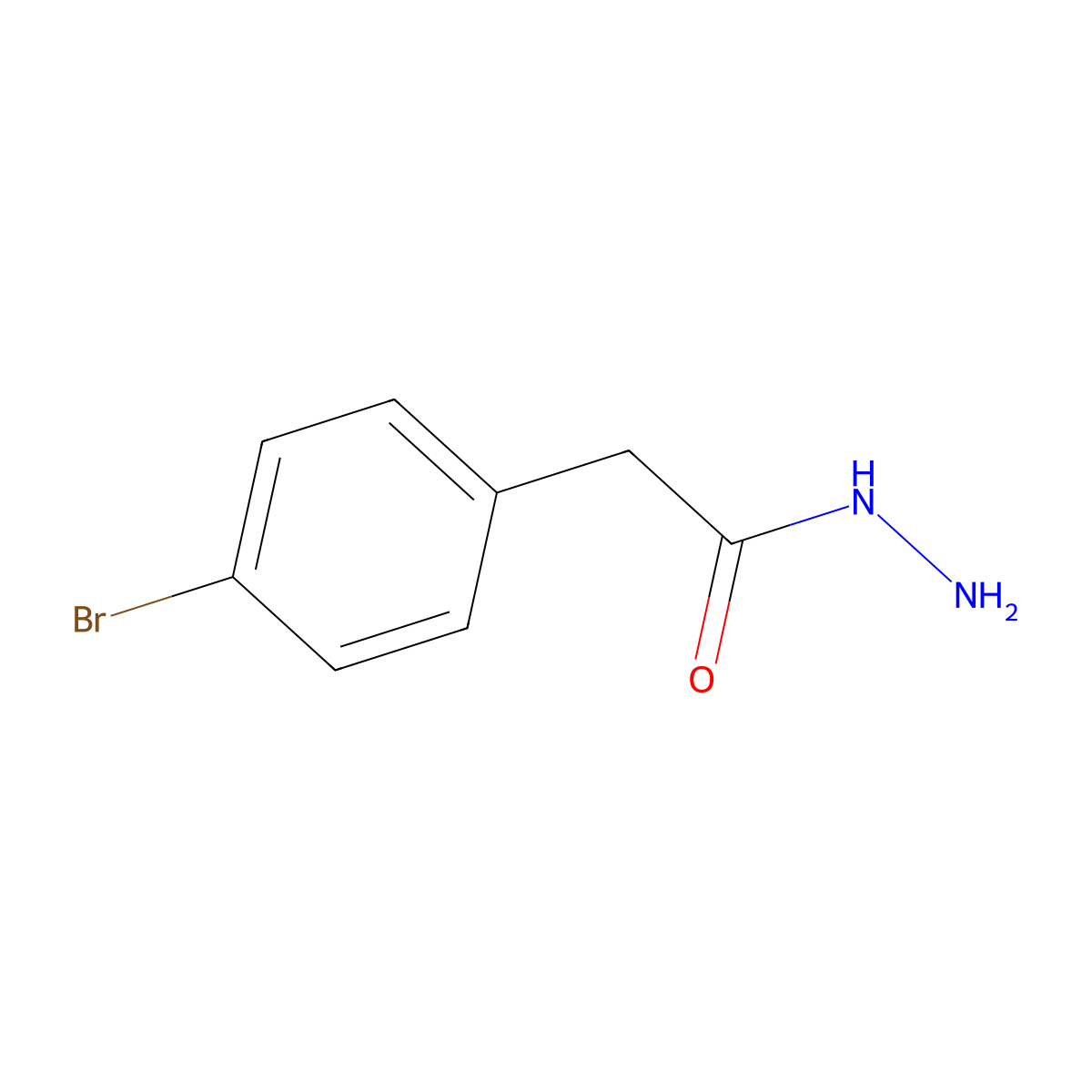 2-(4-Bromophenyl)ethanehydrazonic acid molecular structure, CAS 57676-50-3