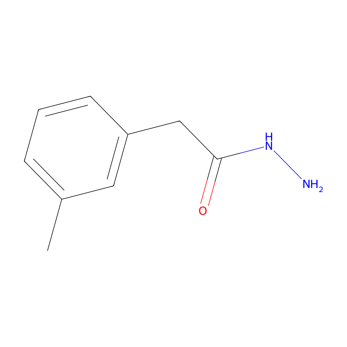 2-(3-Methylphenyl)acetohydrazide molecular structure, CAS 57676-53-6