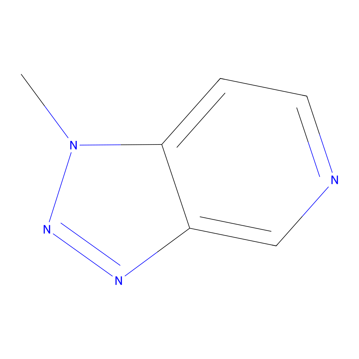 1-methyl-1H-[1,2,3]triazolo[4,5-c]pyridine molecular structure, CAS 57680-52-1