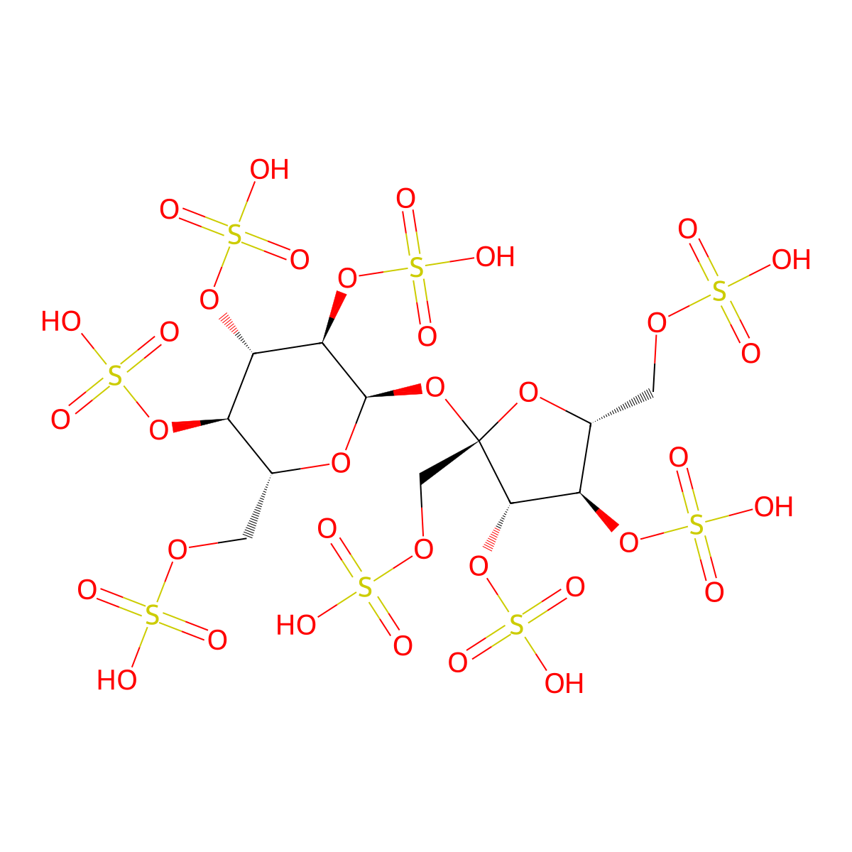 Sucrosofate molecular structure, CAS 57680-56-5