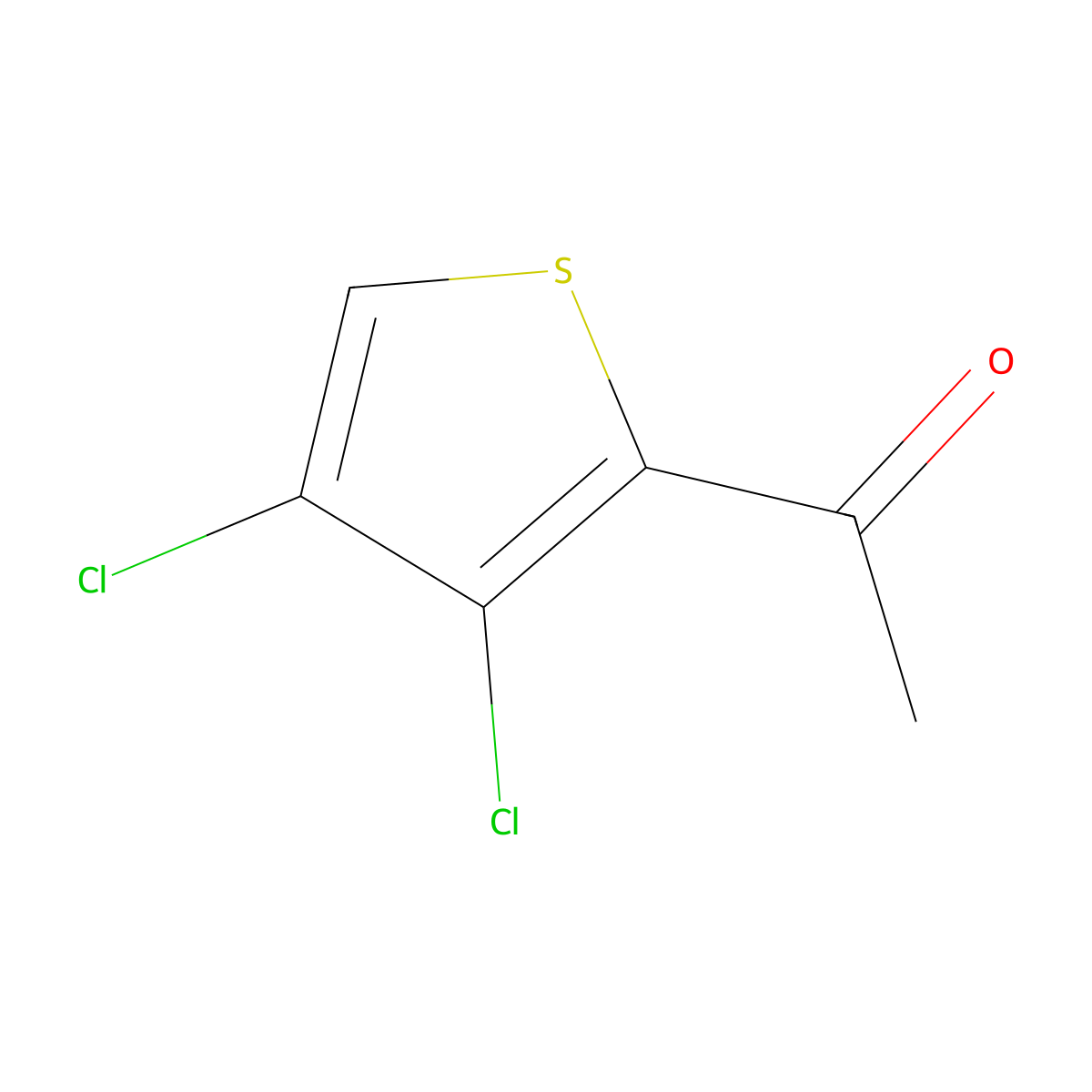 1-(3,4-Dichlorothiophen-2-yl)ethan-1-one molecular structure, CAS 57681-58-0