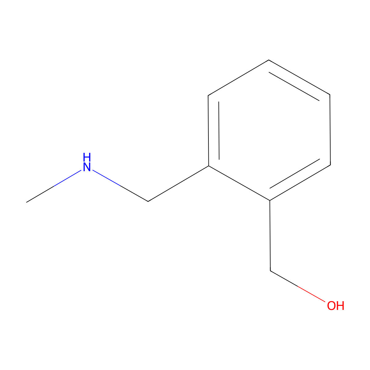 2-[(Methylamino)methyl]benzyl Alcohol molecular structure, CAS 57685-24-2