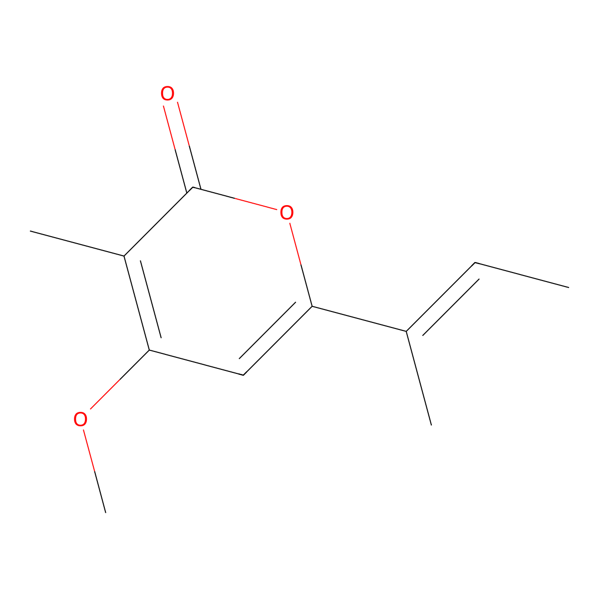 Nectriapyrone molecular structure, CAS 57685-79-7
