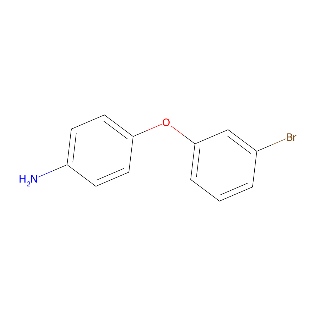 4-(3-Bromophenoxy)aniline molecular structure, CAS 57688-16-1