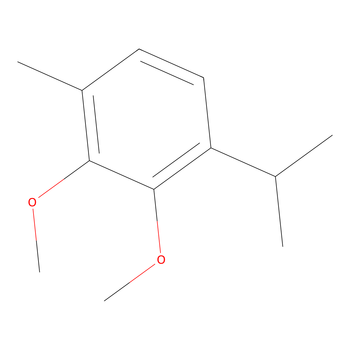 2,3-Dimethoxy-1-methyl-4-(propan-2-yl)benzene molecular structure, CAS 57689-23-3