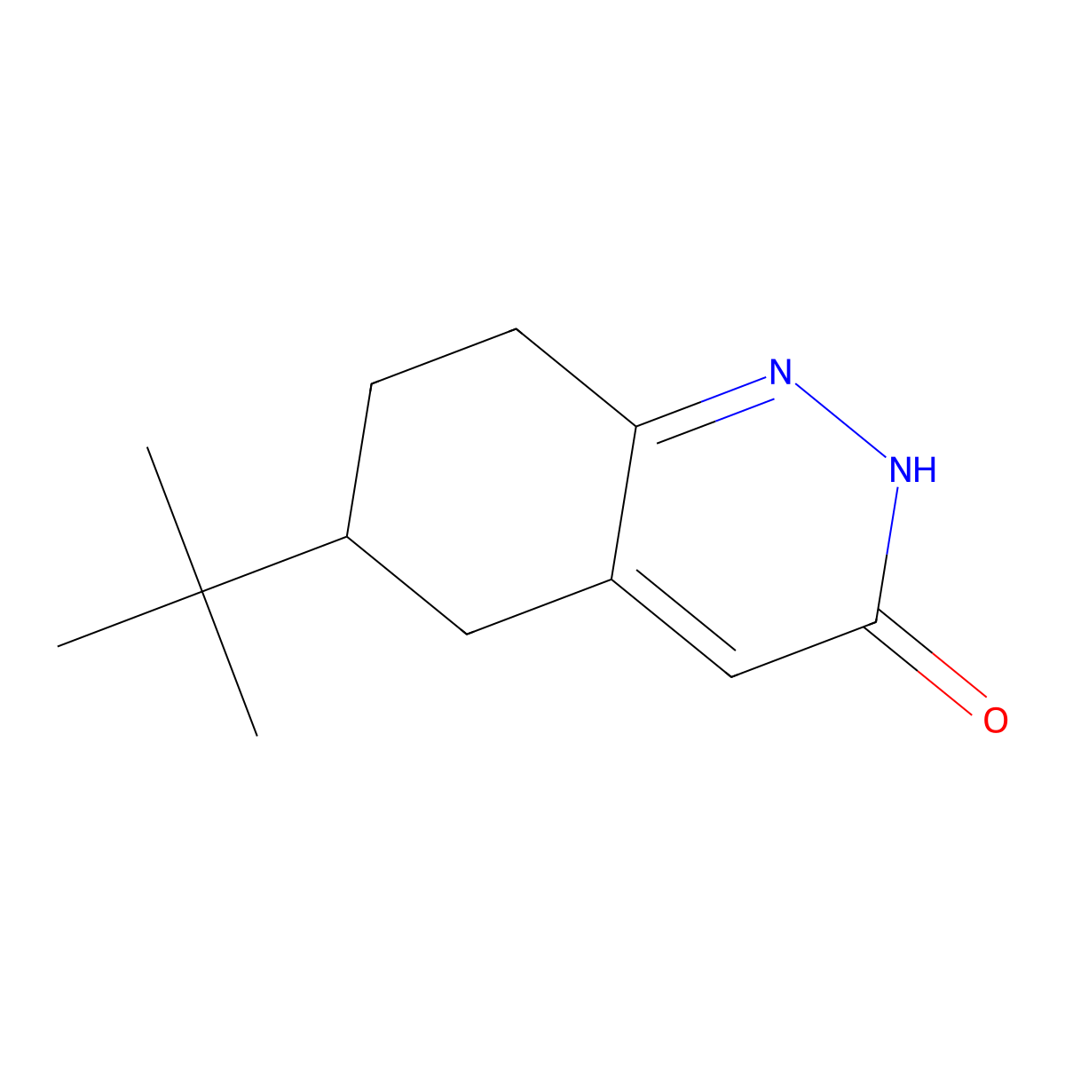 6-(tert-butyl)-5,6,7,8-tetrahydrocinnolin-3(2H)-one molecular structure, CAS 57689-75-5
