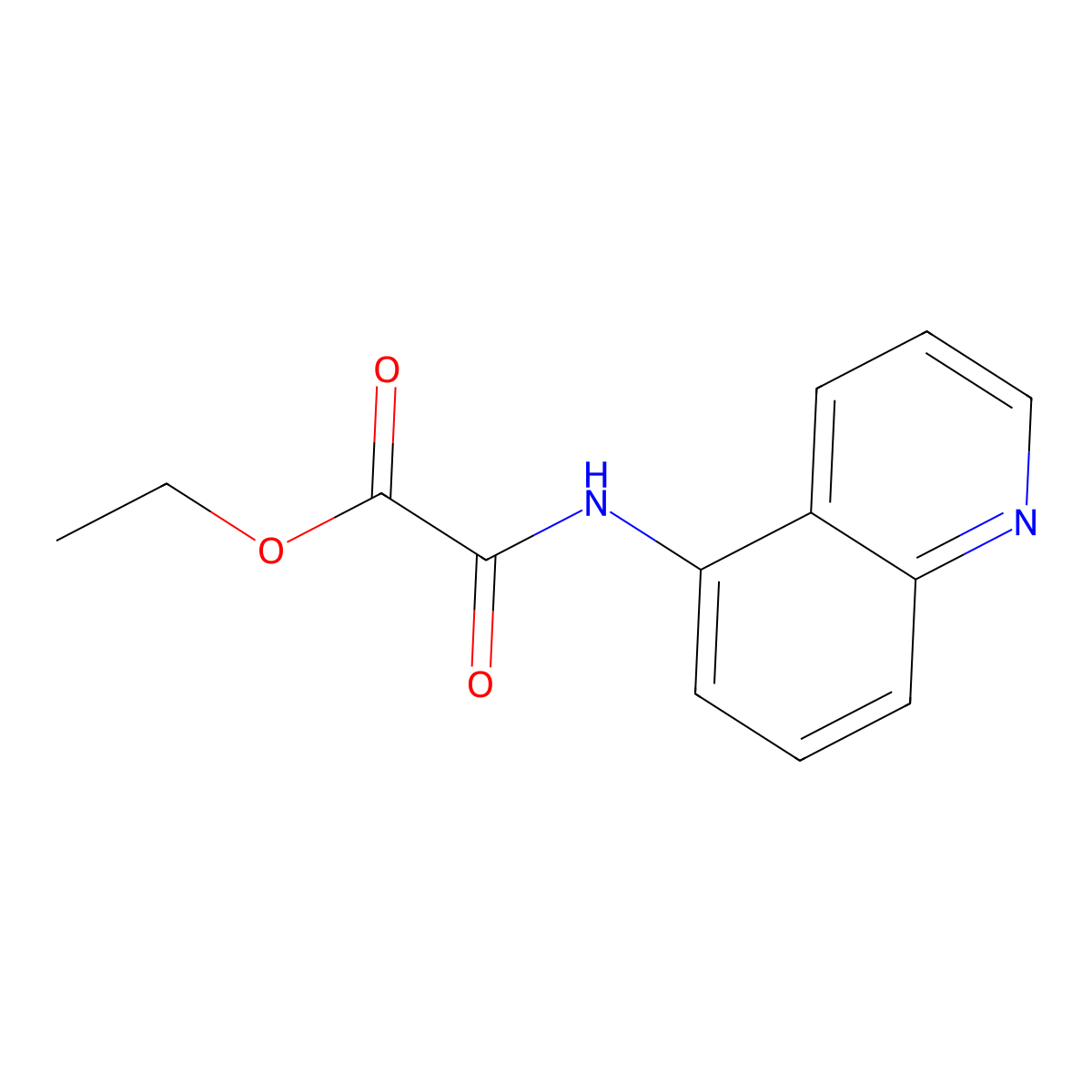 Ethyl oxo(quinolin-5-ylamino)acetate molecular structure, CAS 57689-82-4