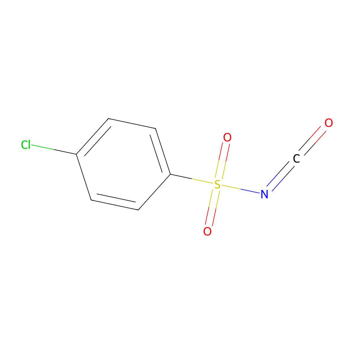 4-Chlorobenzenesulfonyl isocyanate molecular structure, CAS 5769-15-3