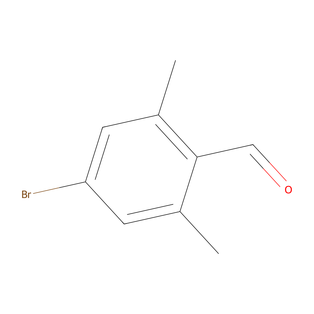 4-Bromo-2,6-dimethylbenzaldehyde molecular structure, CAS 5769-33-5