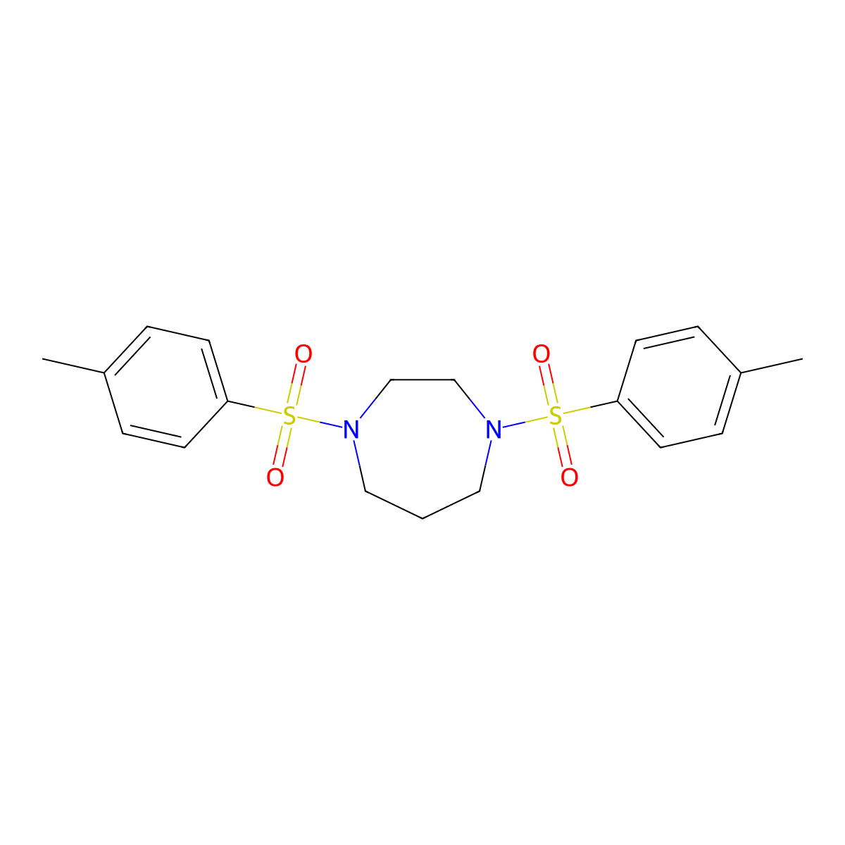1,4-Ditosyl-1,4-diazepane molecular structure, CAS 5769-35-7