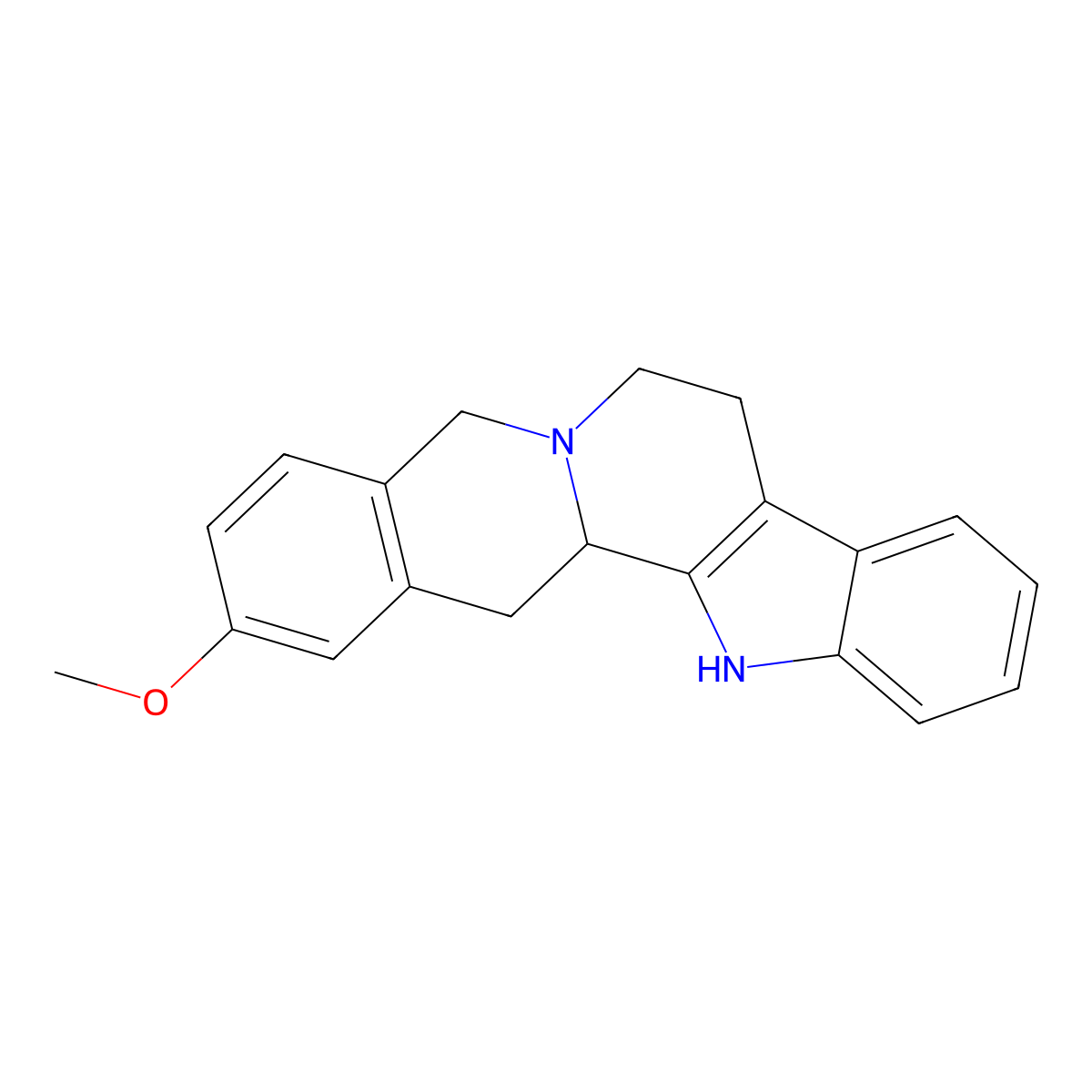 17-Methoxy-15,16,17,18,19,20-hexadehydroyohimban molecular structure, CAS 57692-28-1
