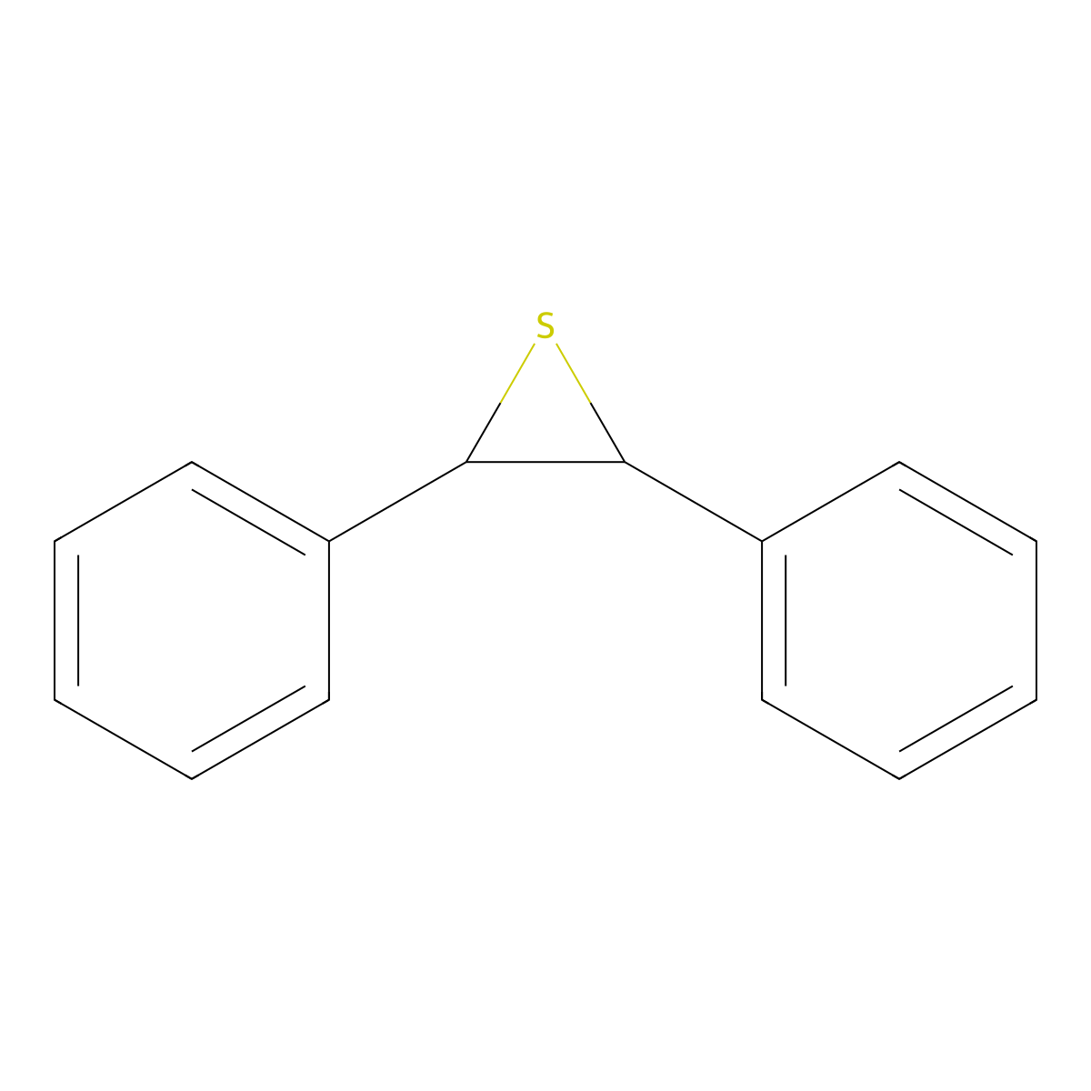 2,3-Diphenylthiirane molecular structure, CAS 57694-36-7