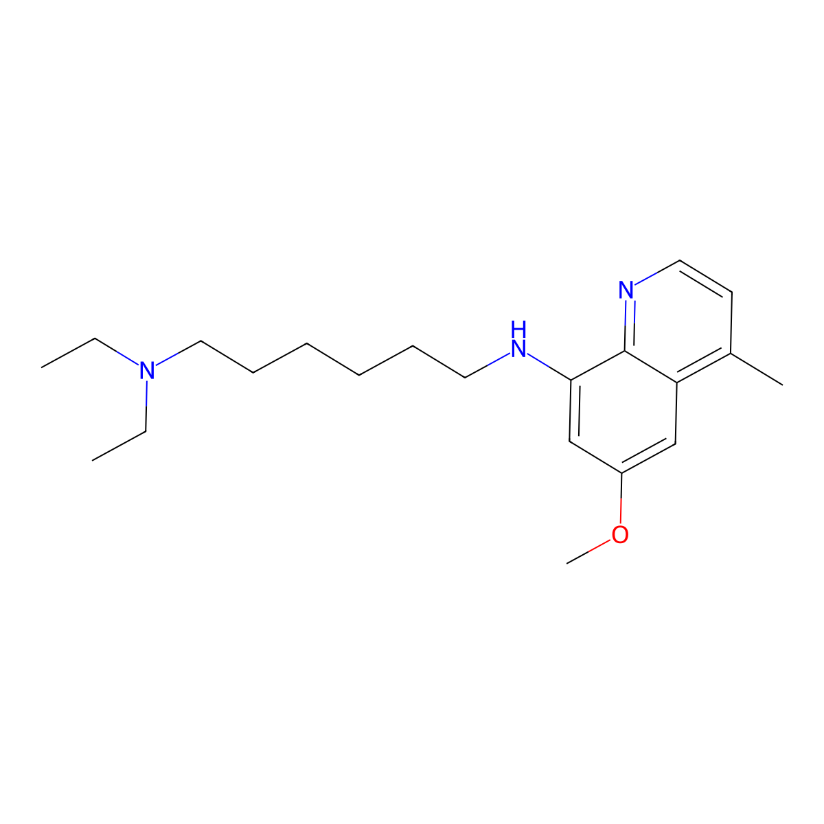 Sitamaquine molecular structure, CAS 57695-04-2