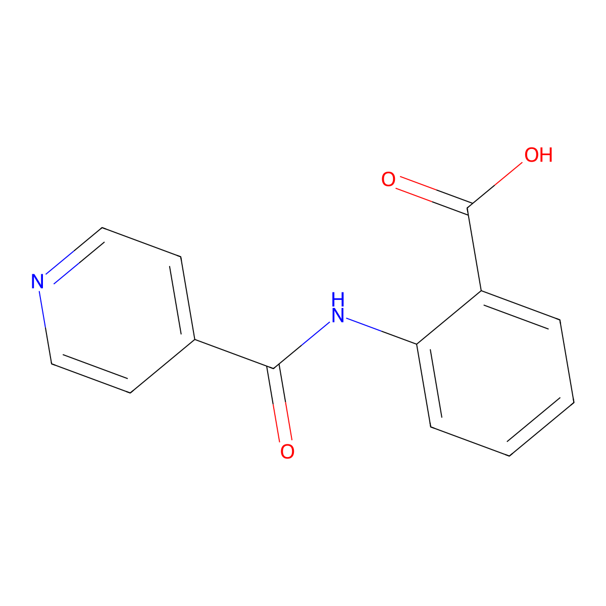 2-(Isonicotinoylamino)benzoic acid molecular structure, CAS 57696-10-3