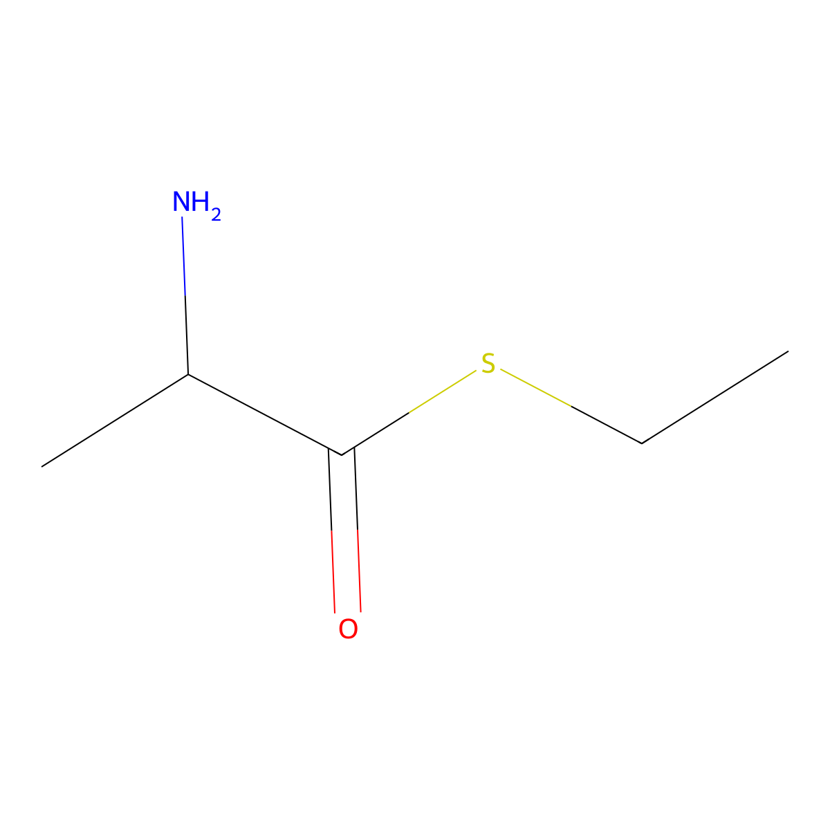 S-Ethyl 2-aminopropanethioate molecular structure, CAS 57697-33-3