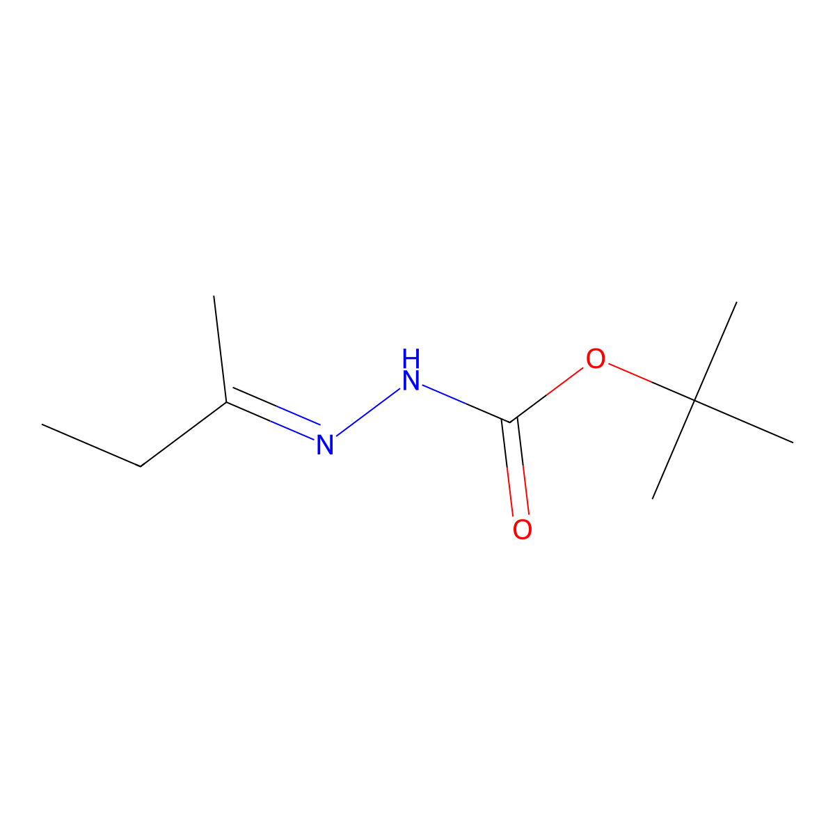 tert-Butyl 2-(butan-2-ylidene)hydrazinecarboxylate molecular structure, CAS 57699-47-5