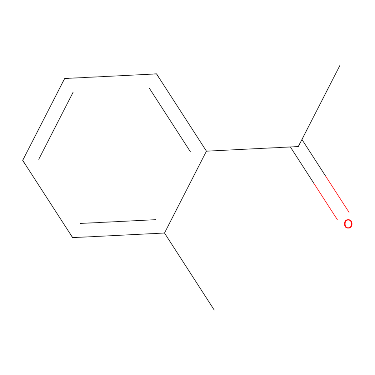 2-Methylacetophenone molecular structure, CAS 577-16-2