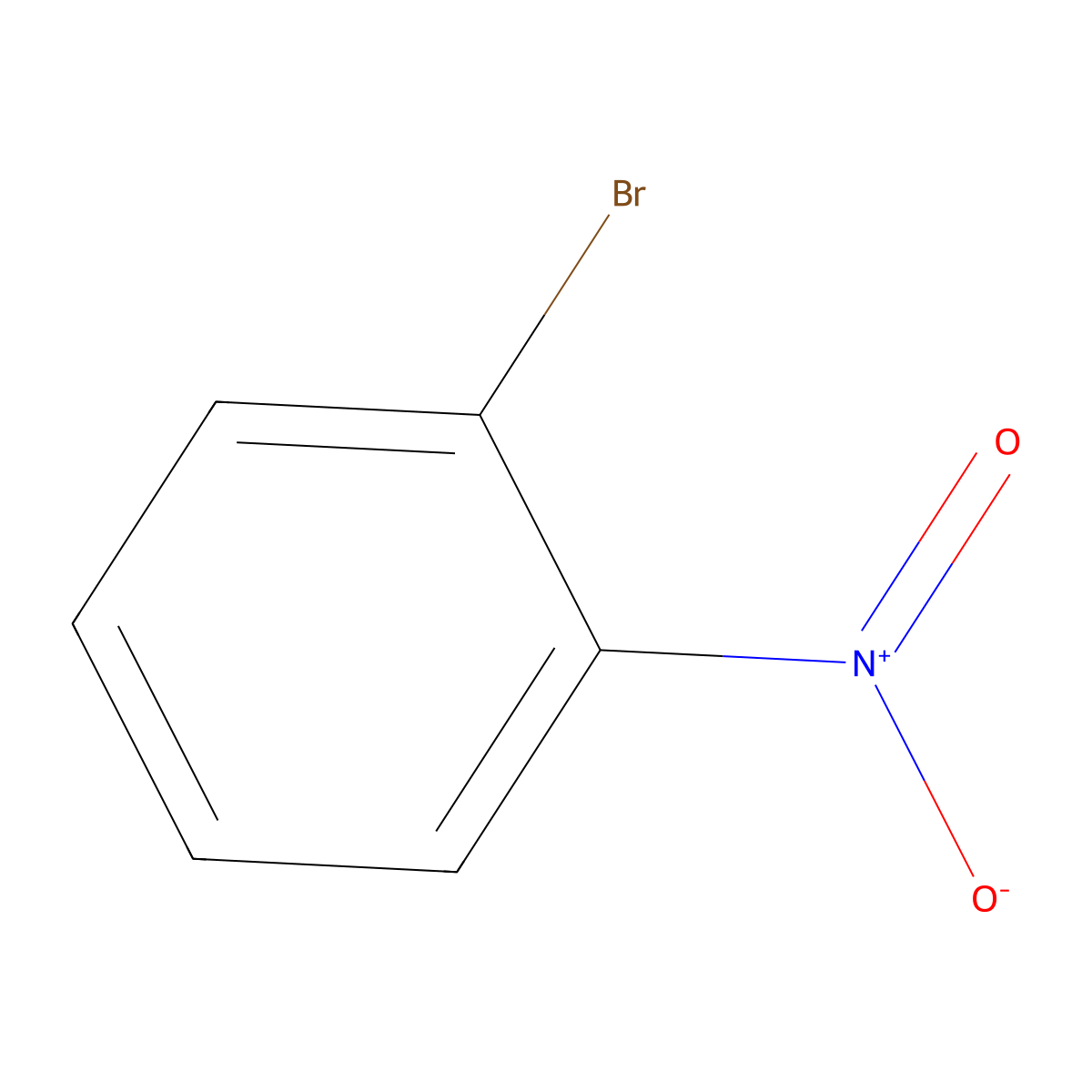 1-Bromo-2-nitrobenzene molecular structure, CAS 577-19-5