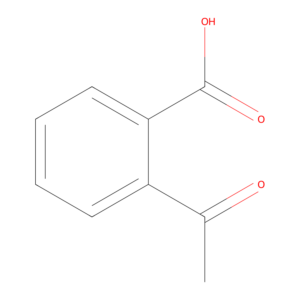 2-Acetylbenzoic acid molecular structure, CAS 577-56-0