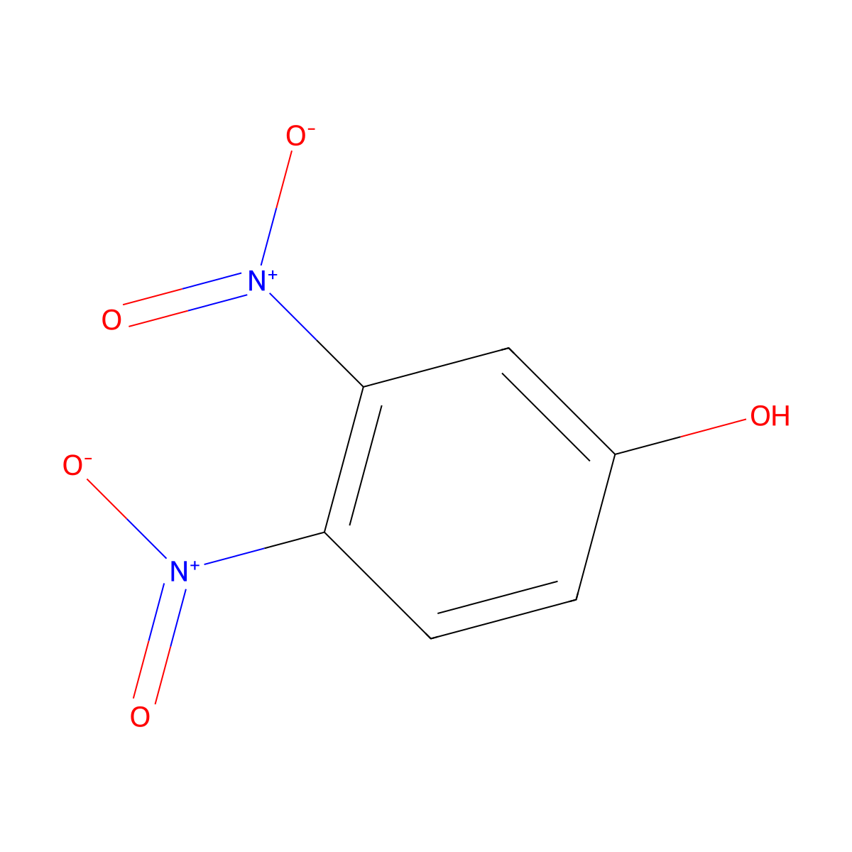 3,4-Dinitrophenol molecular structure, CAS 577-71-9