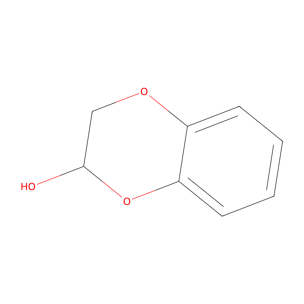 2,3-Dihydro-1,4-benzodioxin-2-ol molecular structure, CAS 5770-59-2
