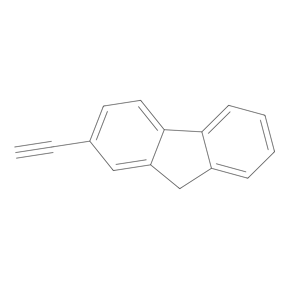 2-Ethynylfluorene molecular structure, CAS 57700-19-3