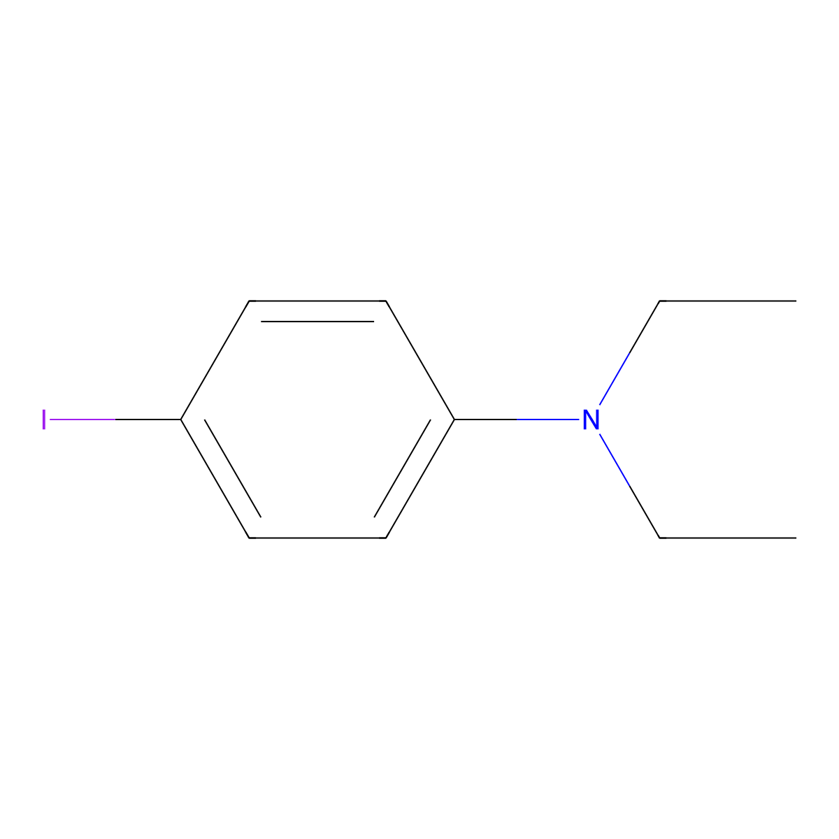 N,N-Diethyl-4-iodoaniline molecular structure, CAS 57702-49-5