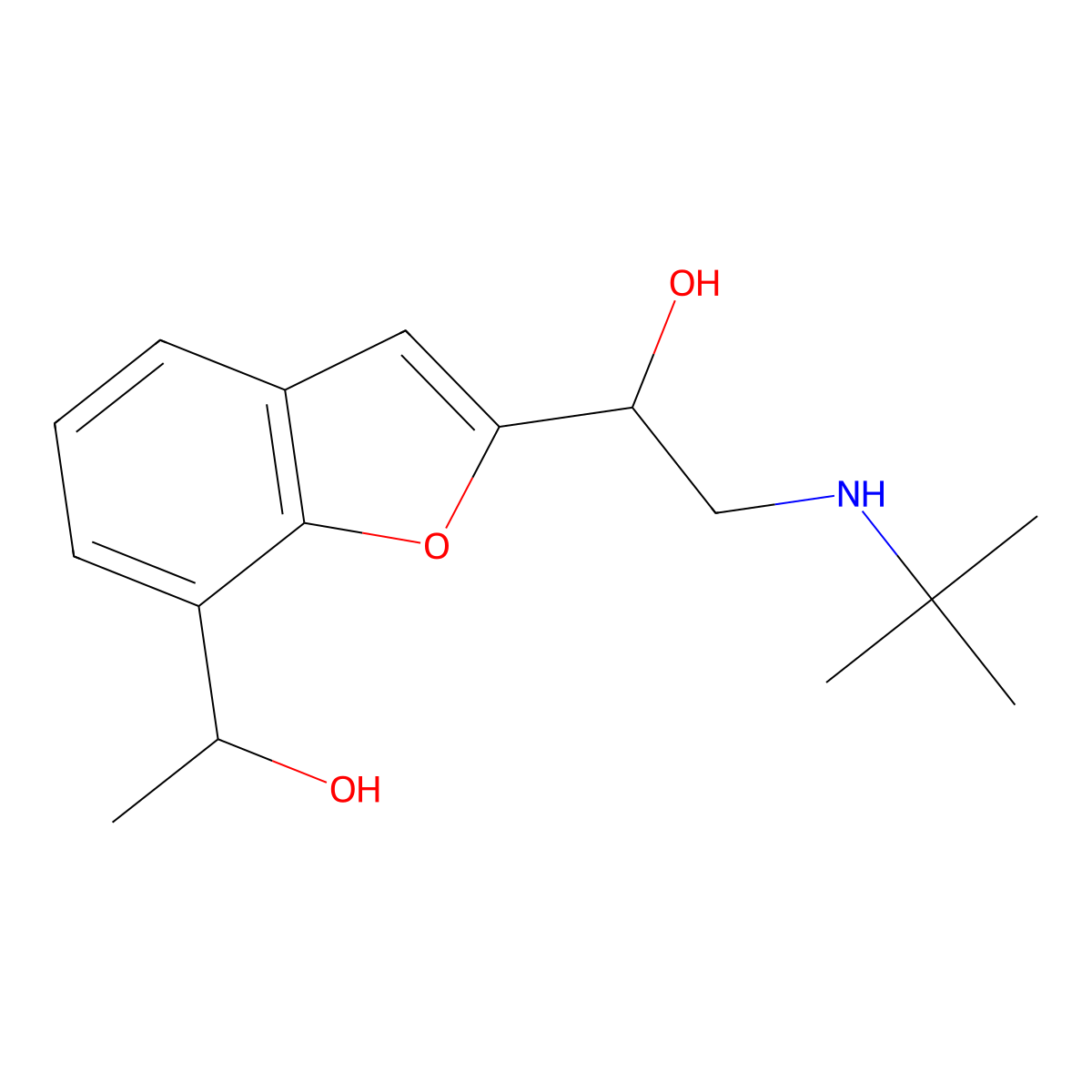 1'-Hydroxy bufuralol molecular structure, CAS 57704-16-2
