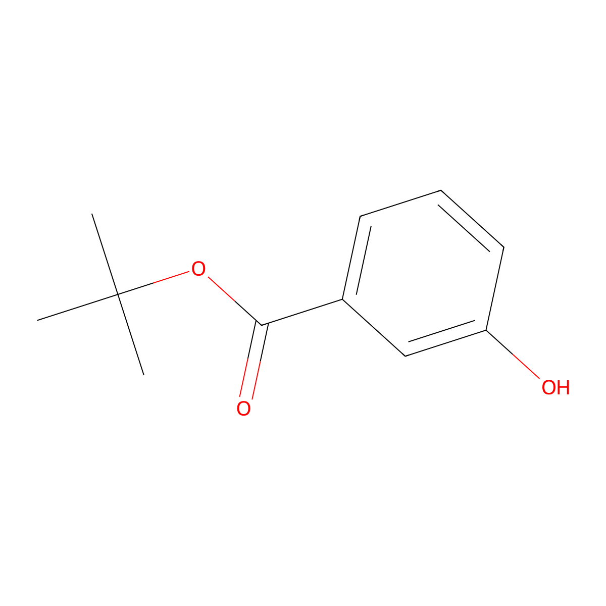 Tert-butyl 3-hydroxybenzoate molecular structure, CAS 57704-54-8