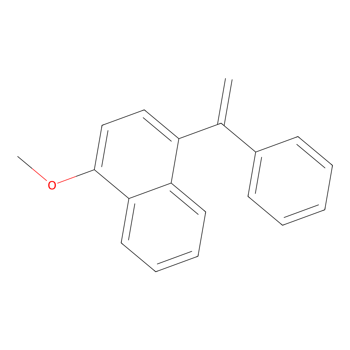 1-Methoxy-4-(1-phenylethenyl)naphthalene molecular structure, CAS 57704-81-1
