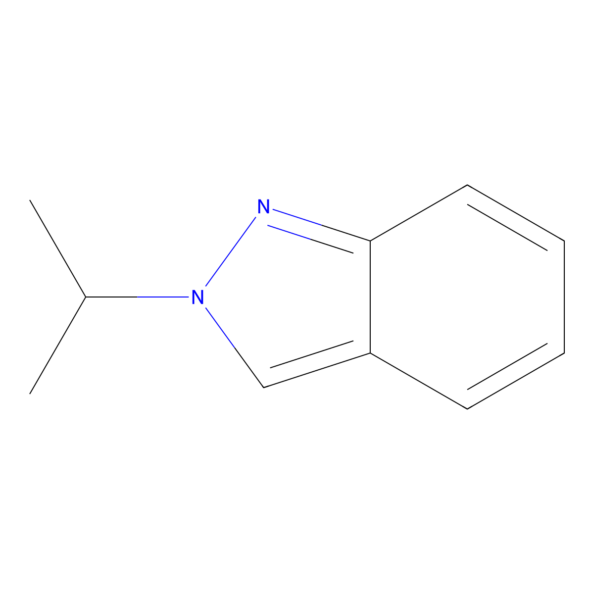 2-Isopropyl-2H-indazole molecular structure, CAS 57707-13-8