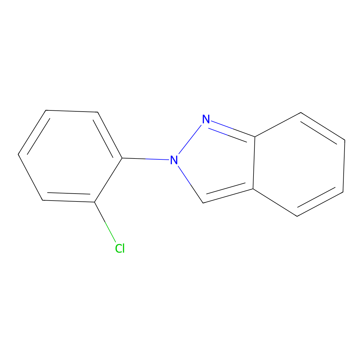 2-(2-Chlorophenyl)-2H-indazole molecular structure, CAS 57707-17-2