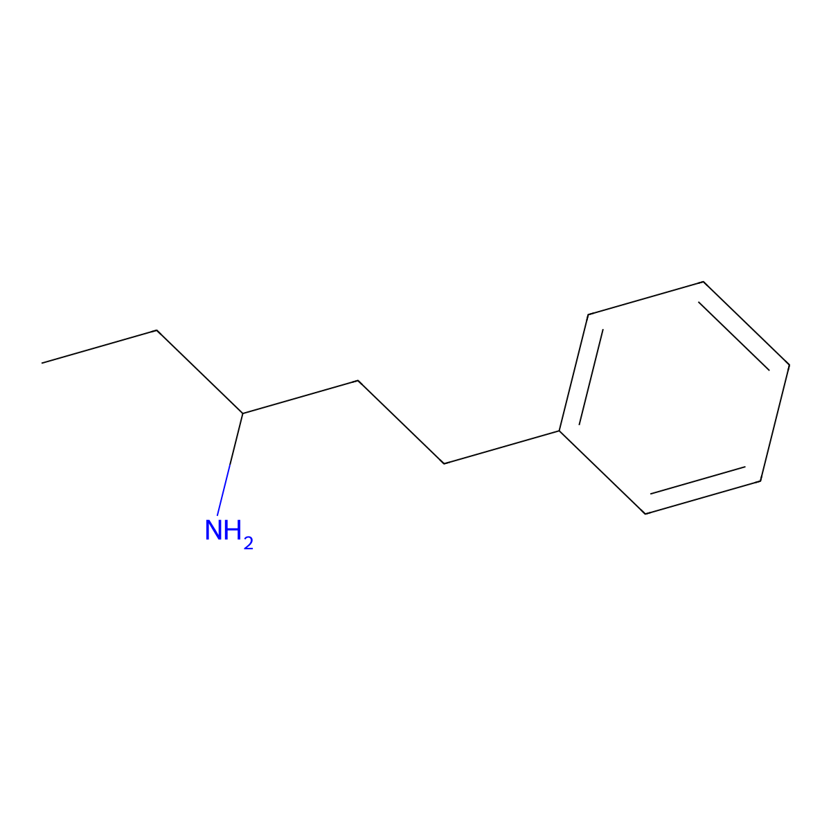 3-Amino-5-Phenylpentane molecular structure, CAS 57707-67-2