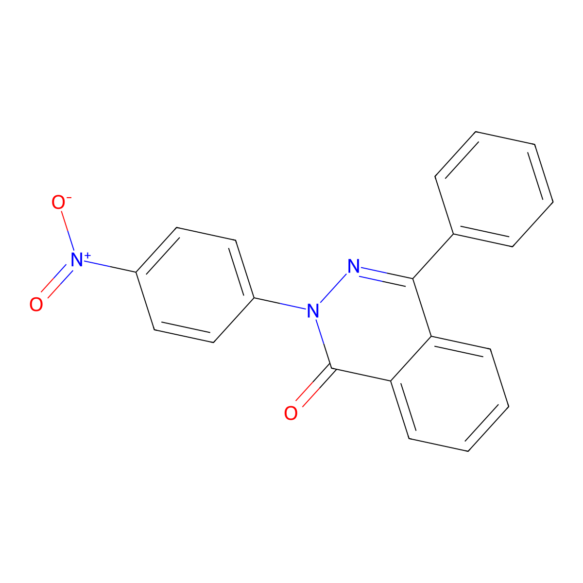 2-(4-Nitrophenyl)-4-phenyl-1(2H)-phthalazinone molecular structure, CAS 57709-78-1