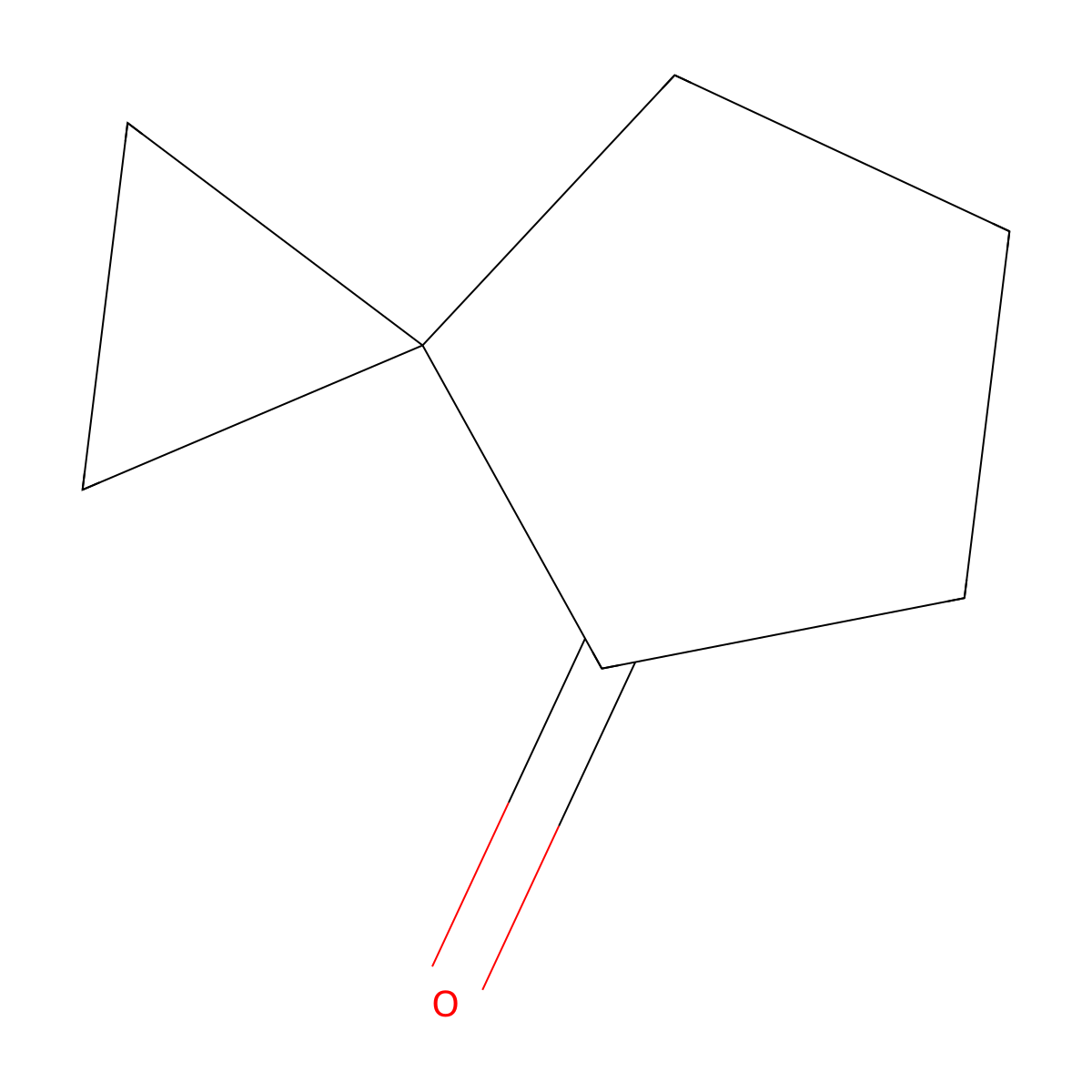 Spiro(2.4)heptan-4-one molecular structure, CAS 5771-32-4