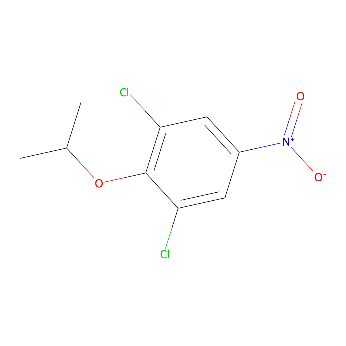 1,3-Dichloro-5-nitro-2-(propan-2-yloxy)benzene molecular structure, CAS 57715-89-6