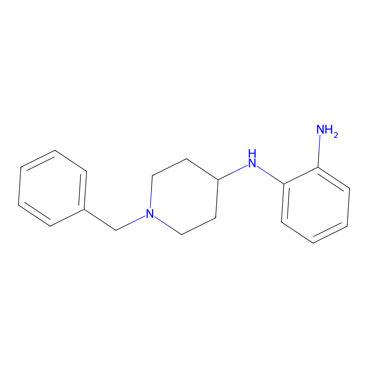 N1-(1-benzylpiperidin-4-yl)benzene-1,2-diamine molecular structure, CAS 57718-47-5