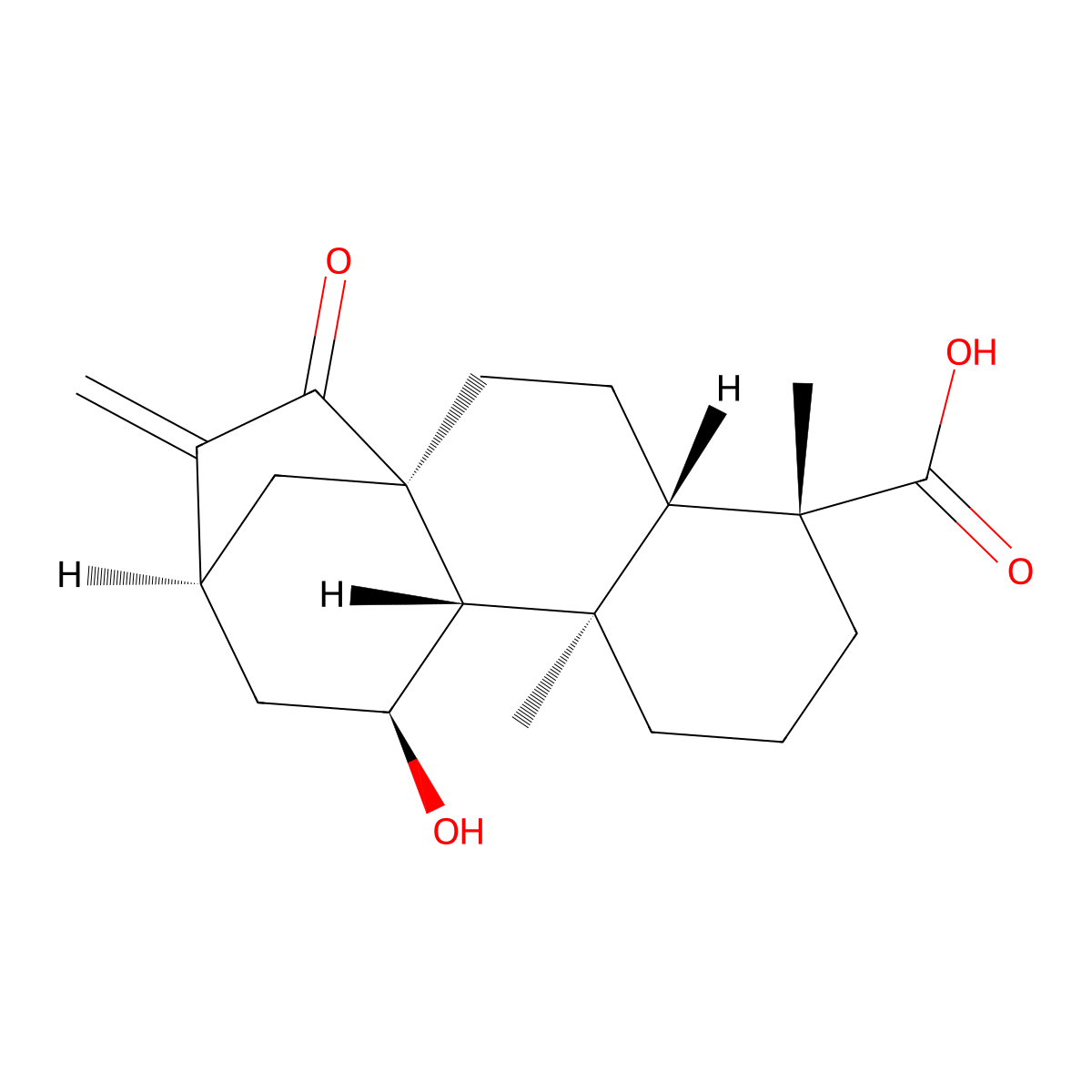 ent-11alpha-Hydroxy-15-oxokaur-16-en-19-oic acid molecular structure, CAS 57719-81-0