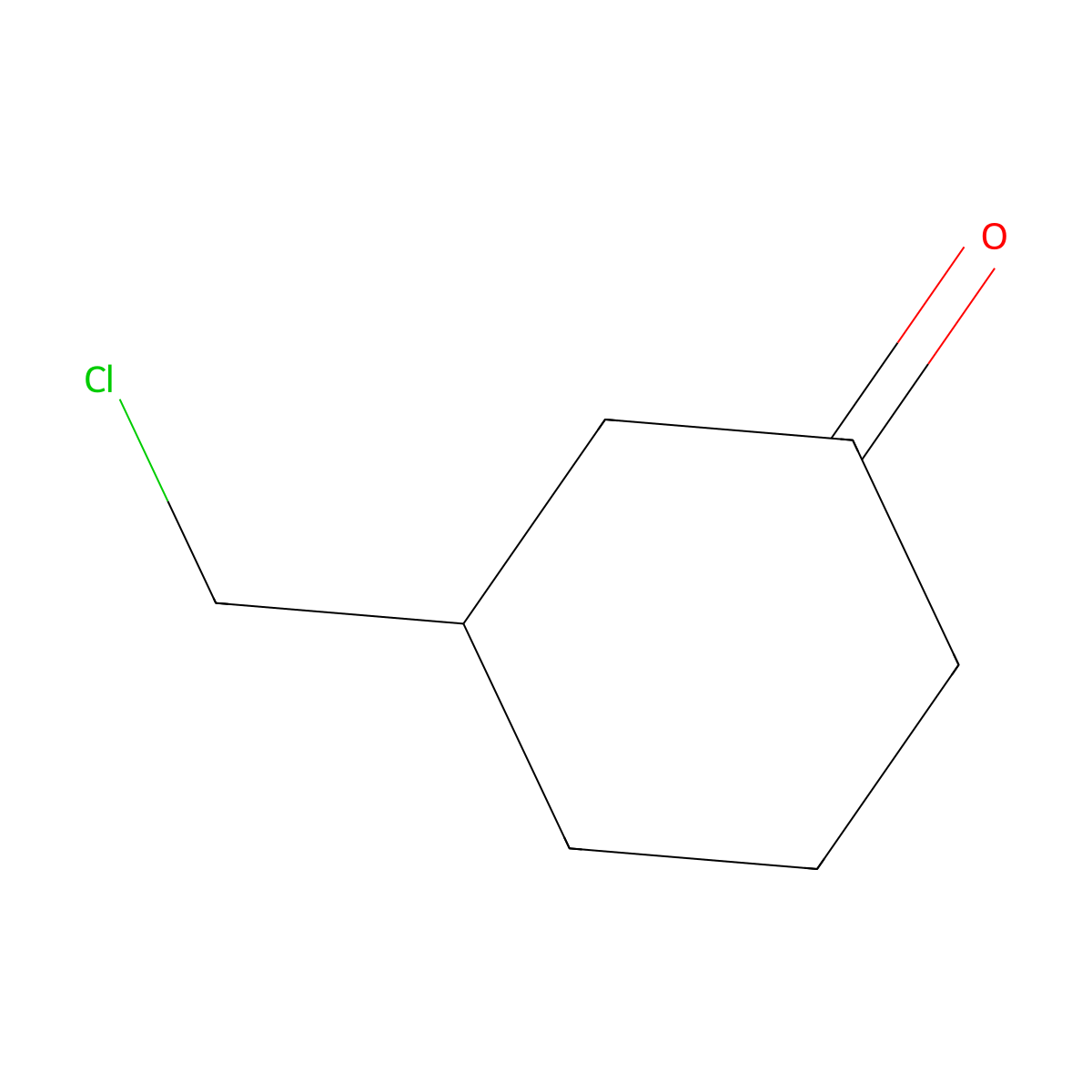 3-(Chloromethyl)cyclohexanone molecular structure, CAS 57719-96-7