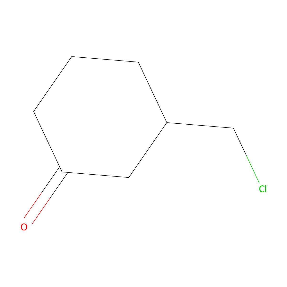 3-(Chloromethyl)cyclohexanone molecular structure, CAS 57719-96-7