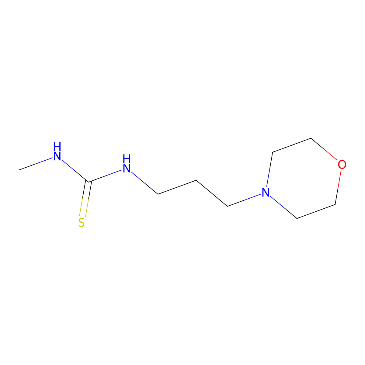 1-Methyl-3-[3-(morpholin-4-yl)propyl]thiourea molecular structure, CAS 57722-97-1