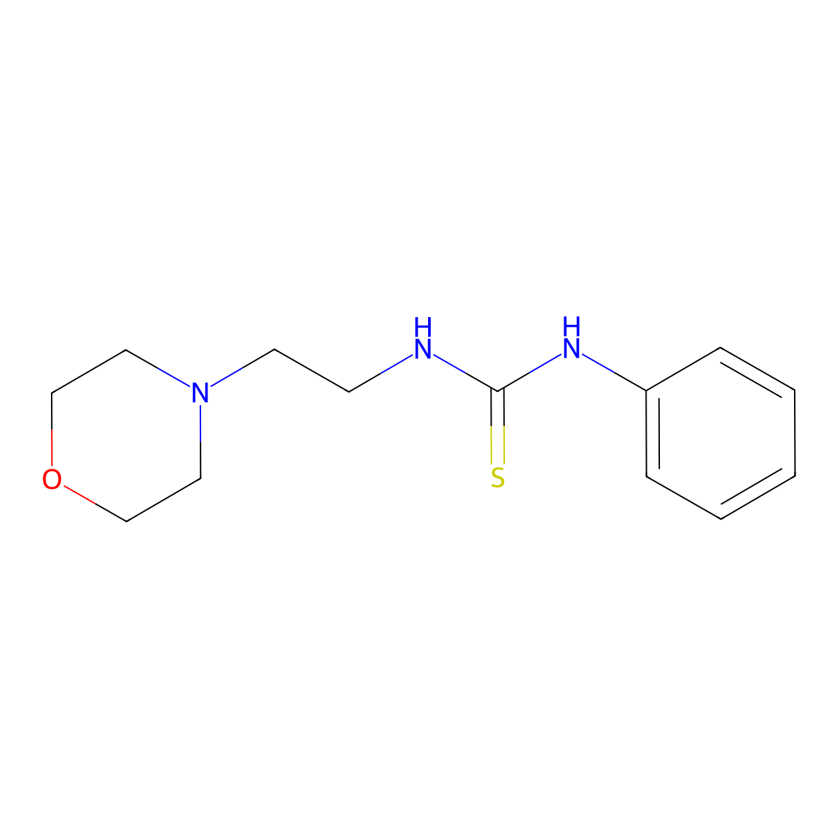 N'-(2-(Morpholin-4-yl)ethyl)-N-phenylcarbamimidothioic acid molecular structure, CAS 57723-02-1